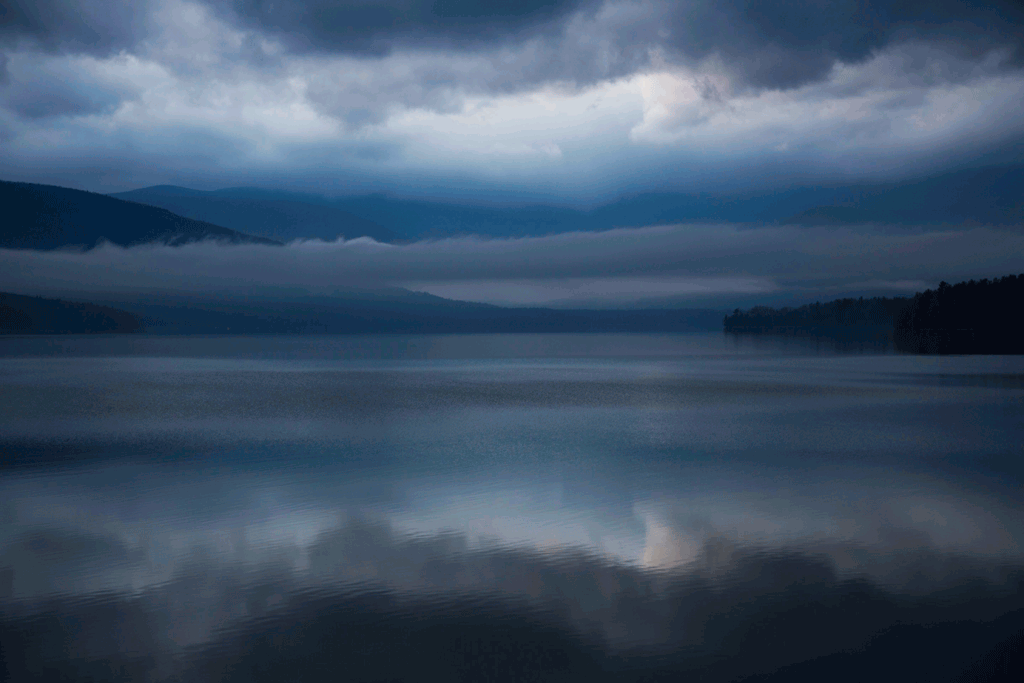 Dusk after Storm,

        Ashokan Reservoir #2, Ashokan, NY 12/8/2012